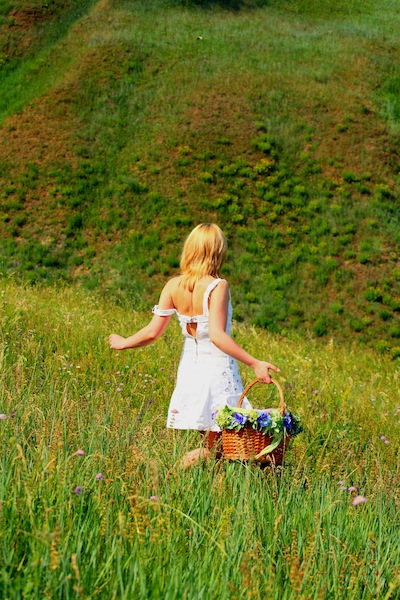 girl with basket